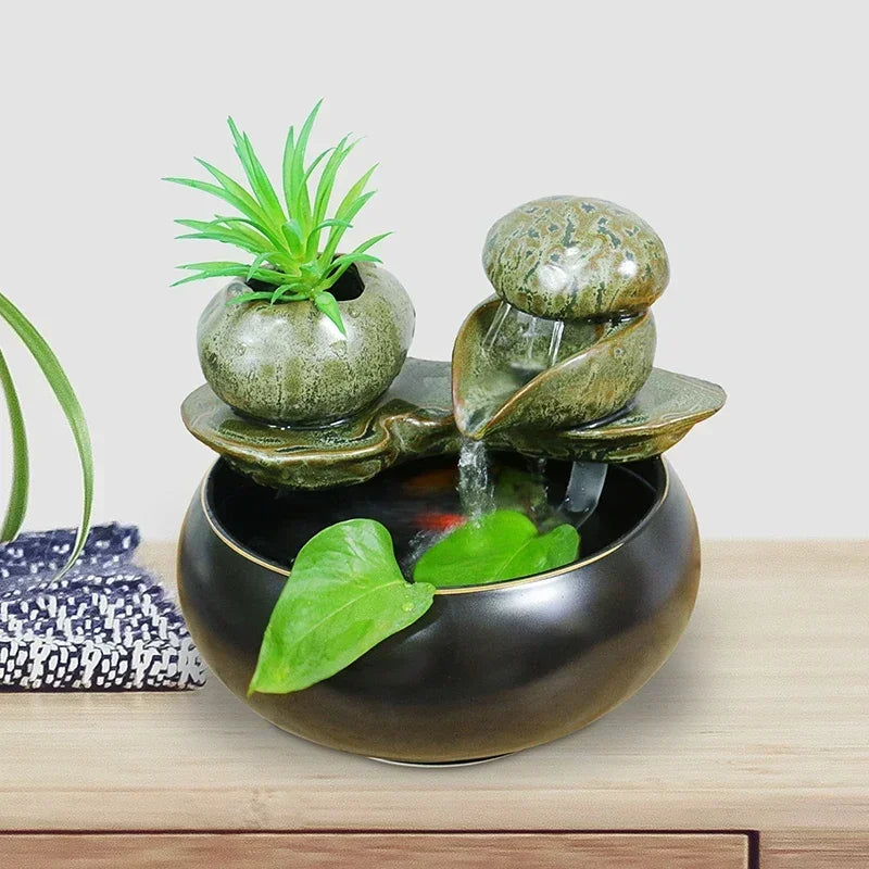 Fuente de agua de multifuncional con sonido relajante