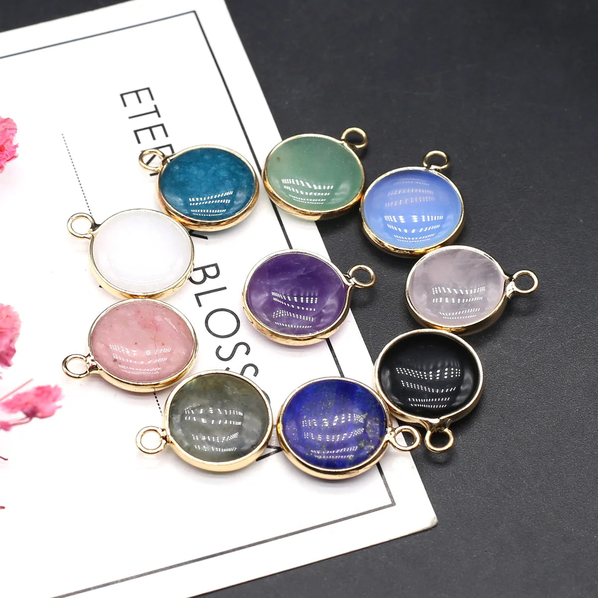 Colgante de piedra natural Forma redonda