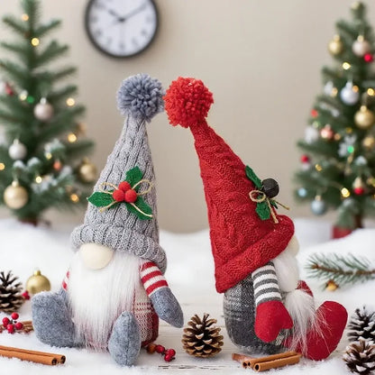 Gnomos navideños de peluche
