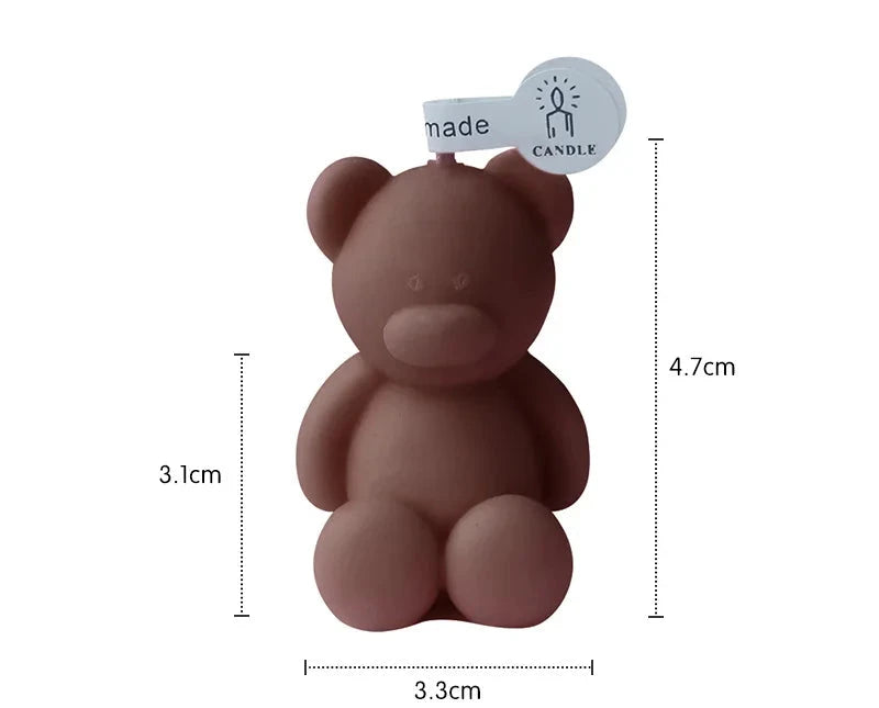 1PC Velas lindas Animales Oso Velas perfumadas