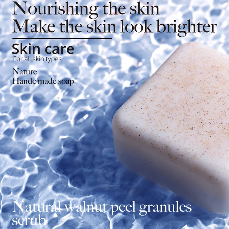 Jabón hecho a mano 2 barras, para cara y baño, exfoliación, hidratación corporal