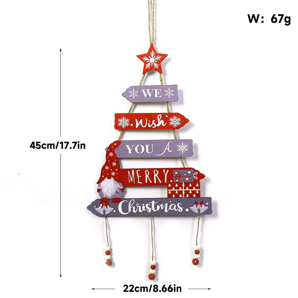 Christmas tree wall hanging