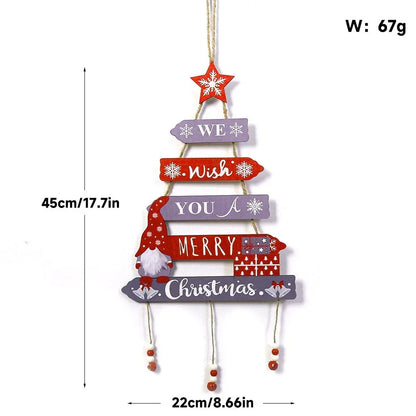 Christmas tree wall hanging
