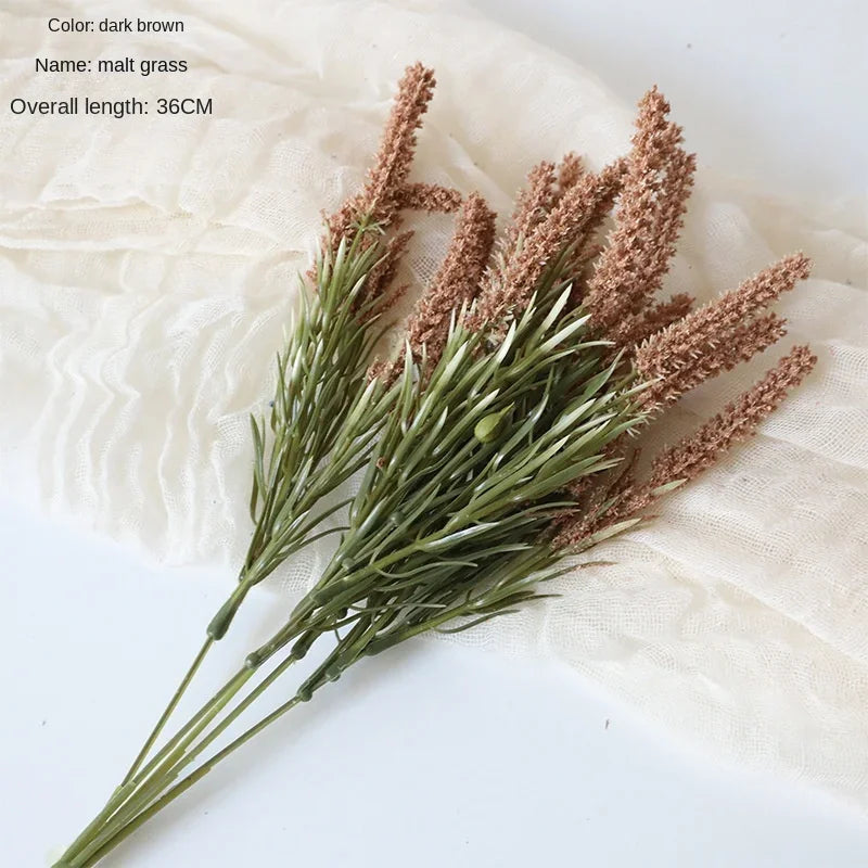 Flor artificial de 36 cm Malta Hierba flores artificiales