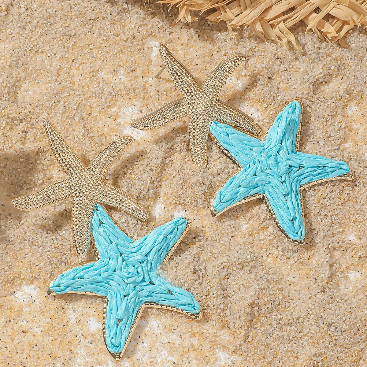 Pendientes colgantes de flores elegantes de Bohemia