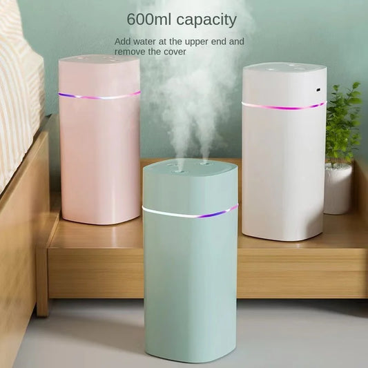 Humidificador USB de doble boquilla | Súper niebla y ultra silencioso