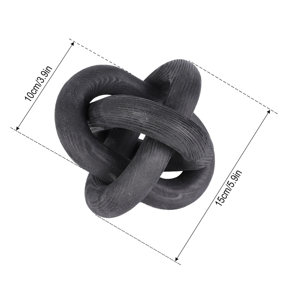 Cadena de Madera tallada a mano 5 eslabones