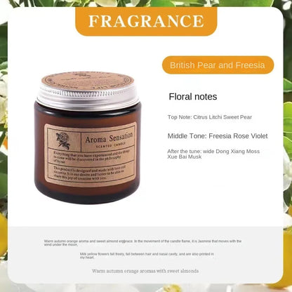 Vela de aceite esencial de aromaterapia