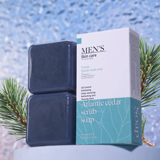 Jabón hecho a mano 2 barras, para cara y baño, exfoliación, hidratación corporal