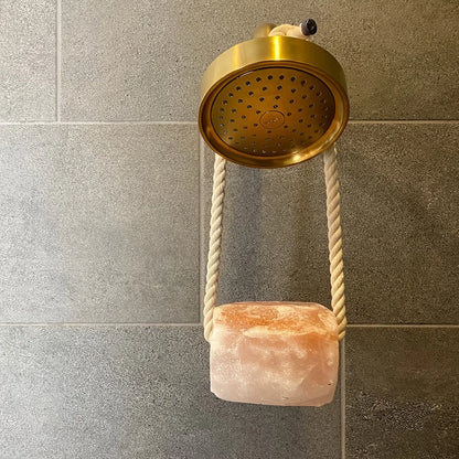 Roca de sal de baño y ducha sal del Himalaya
