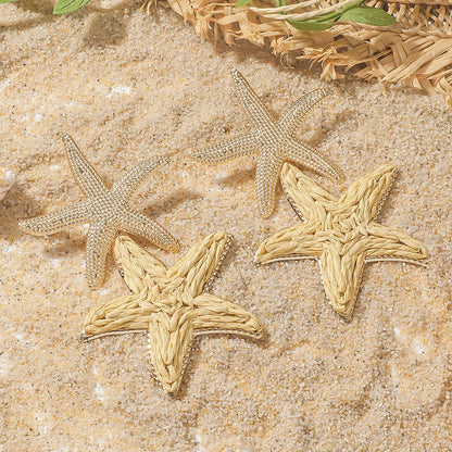 Pendientes colgantes de flores elegantes de Bohemia