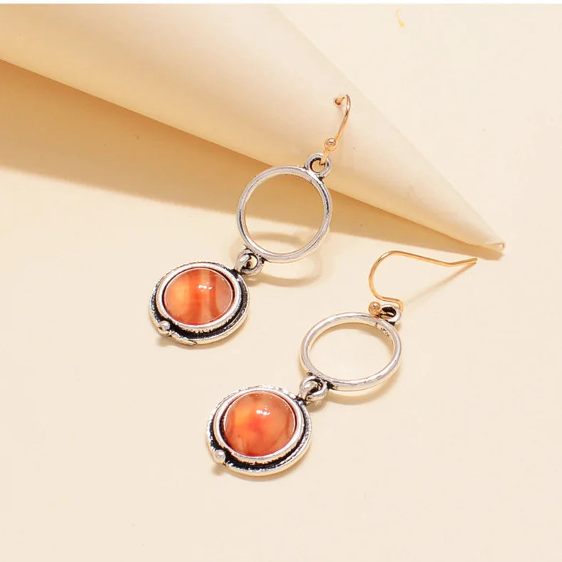 Retro Geometric Earrings