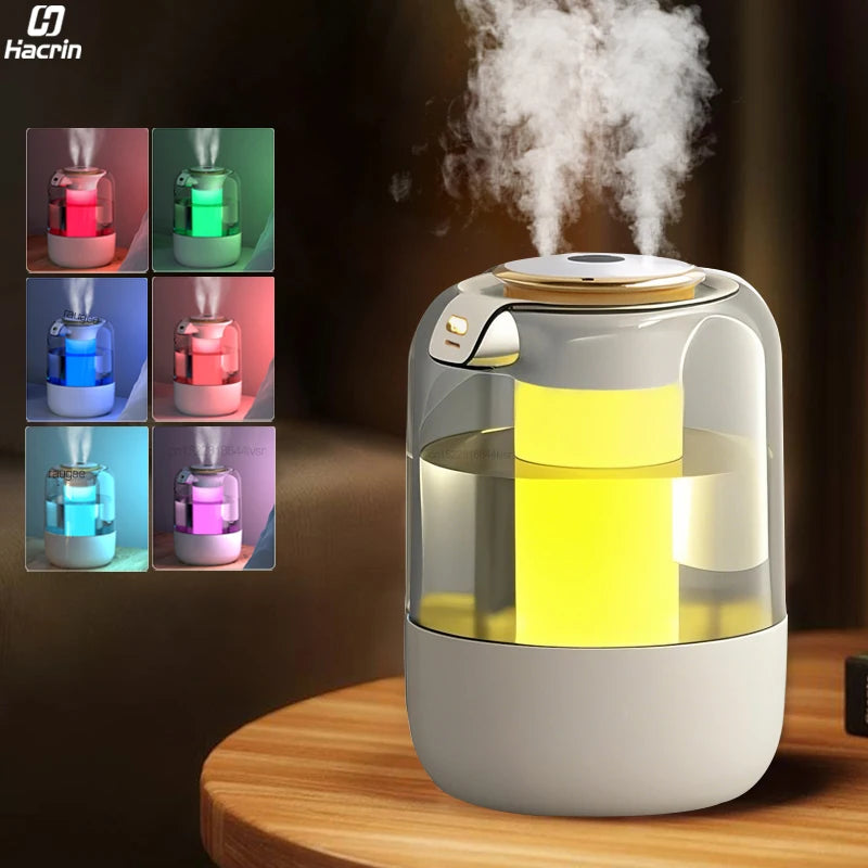Humidificador de aire 2.2L de doble pulverización de gran capacidad