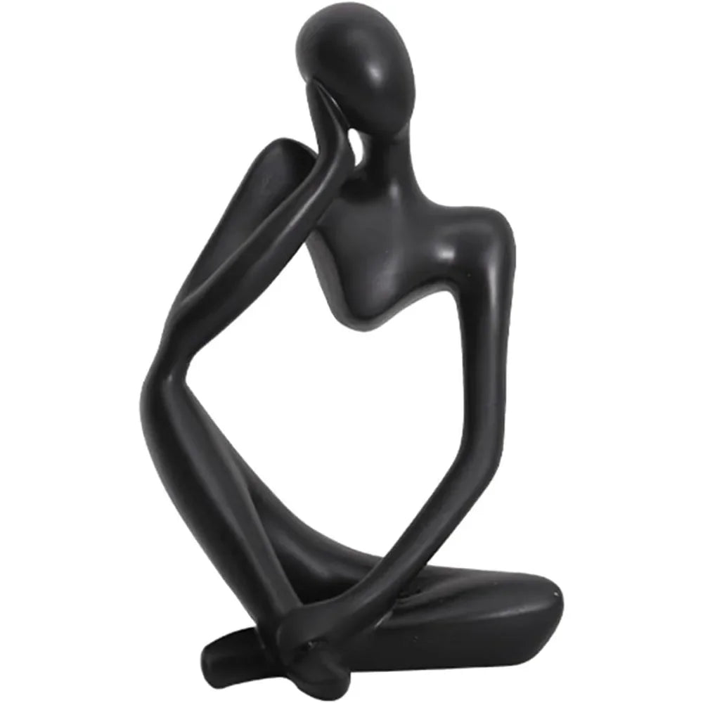 Figura mini pensador, escultura abstracta moderna