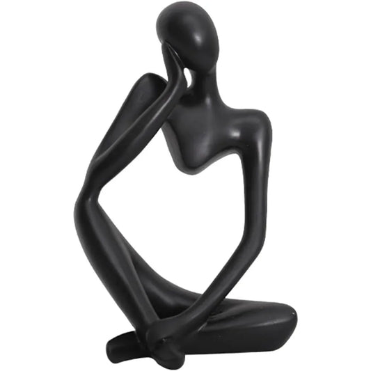 Figura mini pensador, escultura abstracta moderna