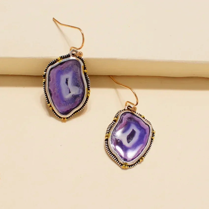 Retro Geometric Earrings