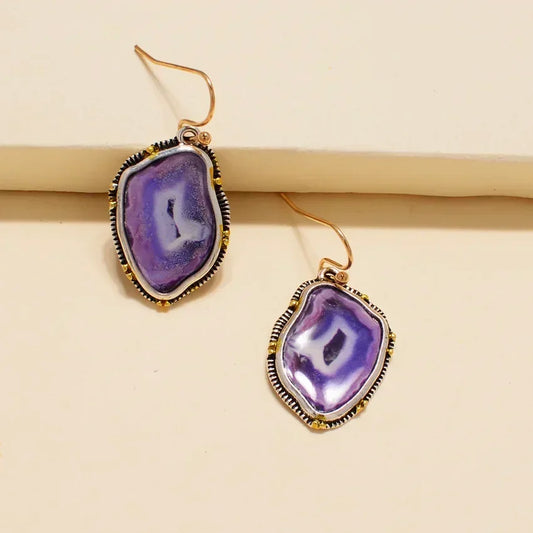 Retro Geometric Earrings