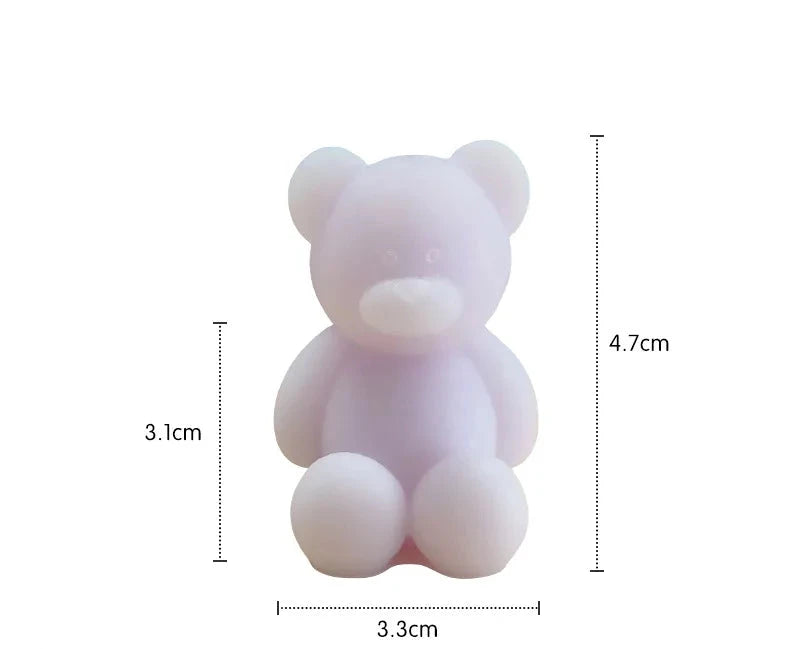 1PC Velas lindas Animales Oso Velas perfumadas