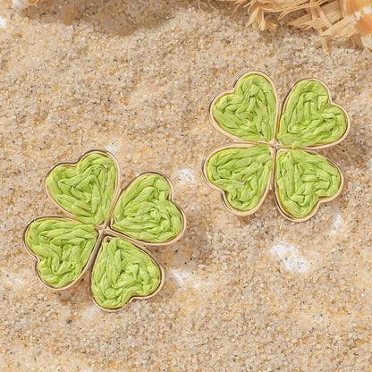 Pendientes colgantes de flores elegantes de Bohemia