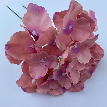 Hortensia Artificial Pequeña Rama Flor de Seda