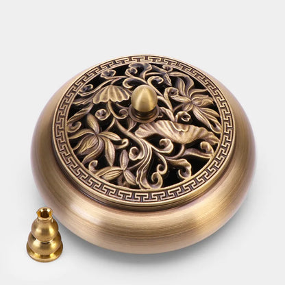 Quemador de incienso de cobre