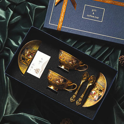 Set tazas de té de porcelana