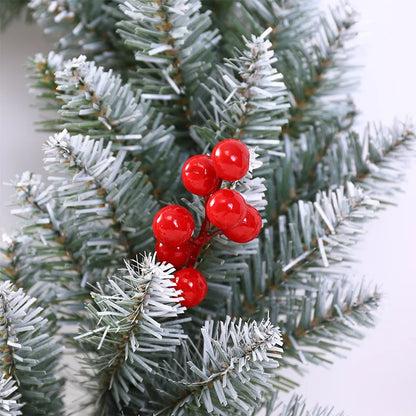 Corona artificial con piña decoración navideña