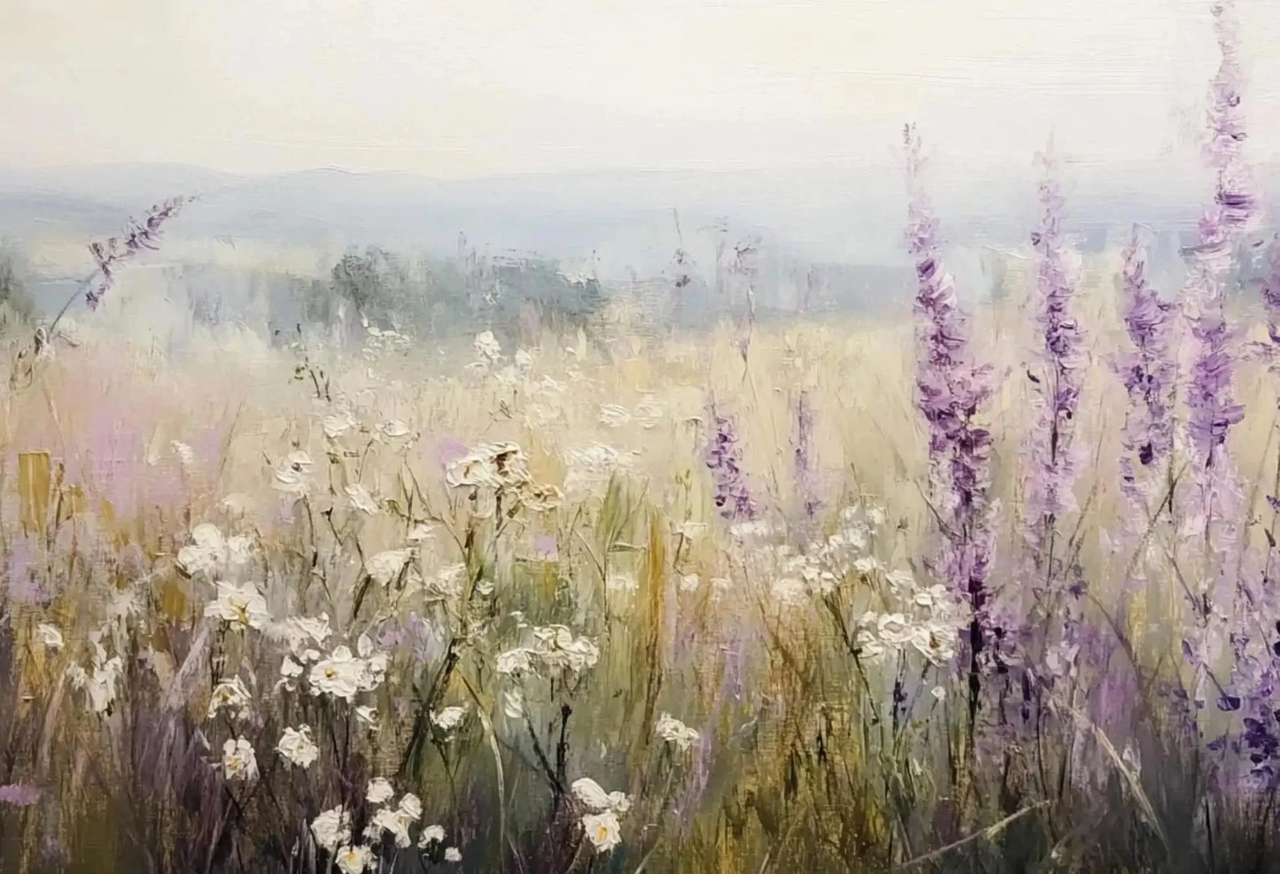 Lienzo natural Flor púrpura