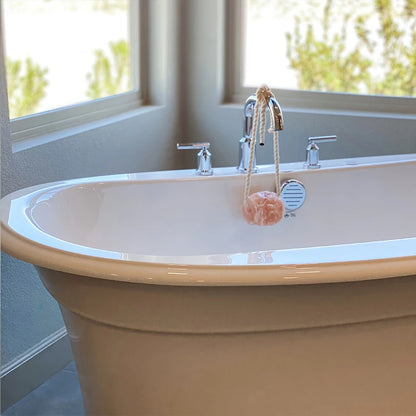 Roca de sal de baño y ducha sal del Himalaya