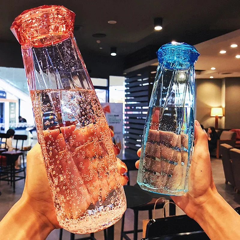 Botellas de agua de vidrio transparente sin BPA 500ml