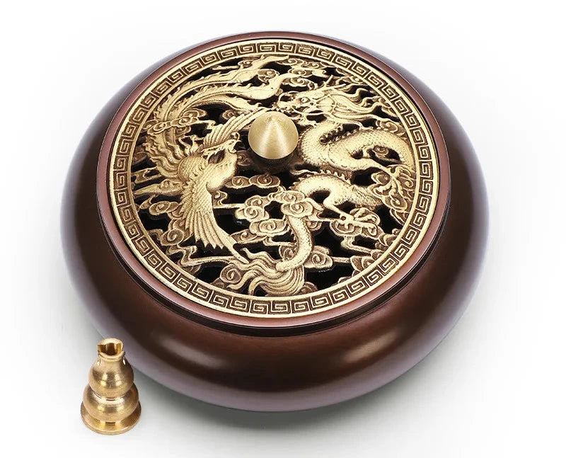 Quemador de incienso de cobre