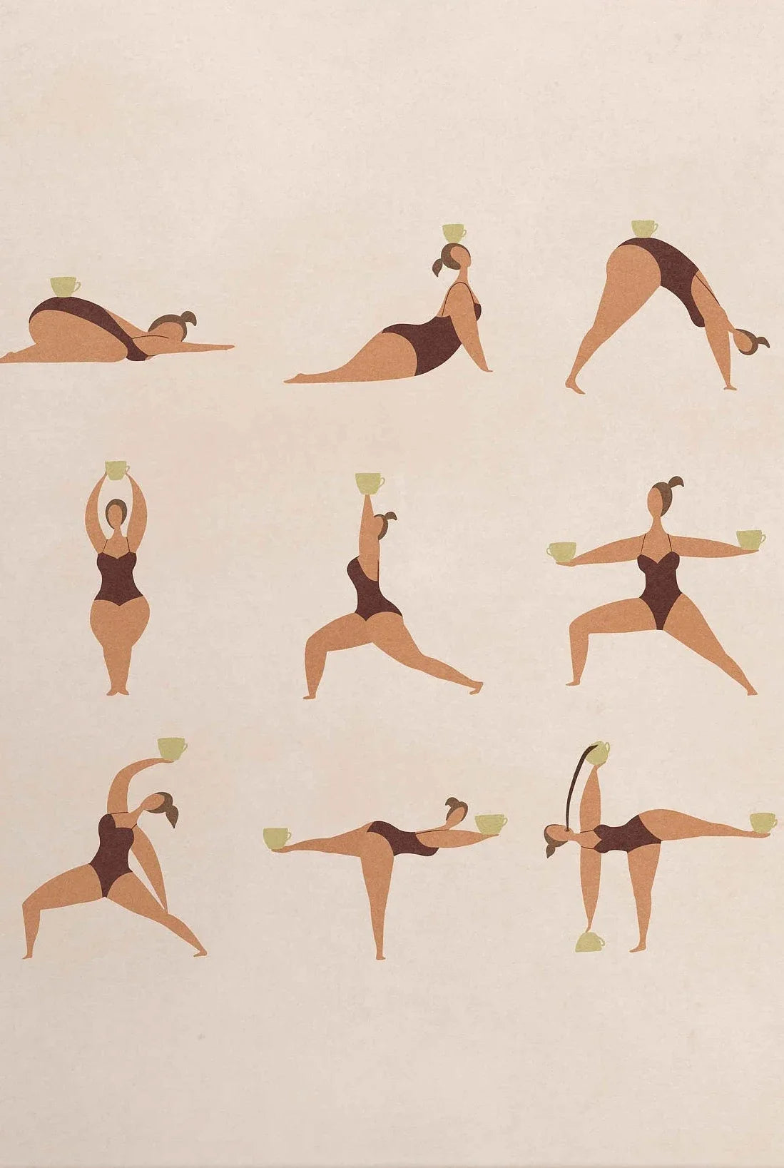 Pintura en lienzo Yoga art