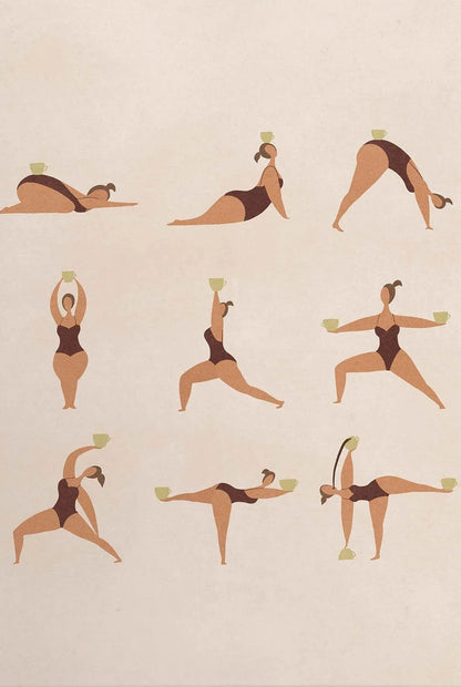 Pintura en lienzo Yoga art