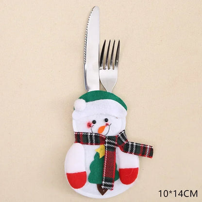 Christmas Fork Holder Decoration Bag