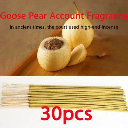 Incienso Con fragancias como salvia, lirio, agujas de pino, coco, flor de cerezo, almizcle, hierba de limón y vainilla