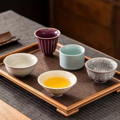 Cinco exclusivas tazas de té de cerámica