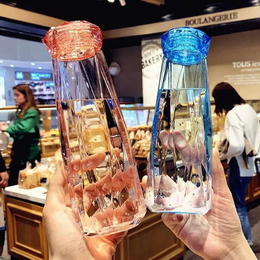 Botellas de agua de vidrio transparente sin BPA 500ml