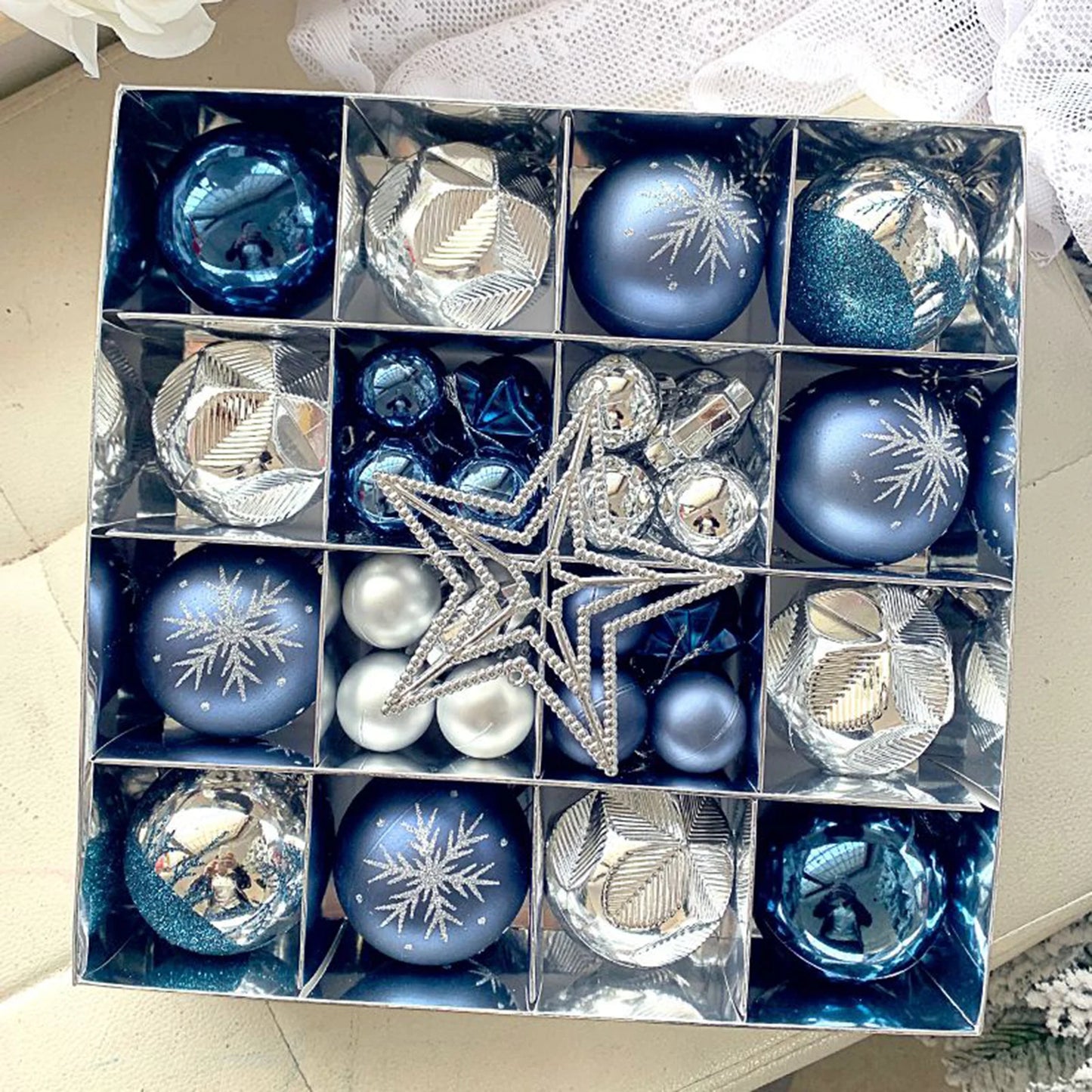 Juego de adornos de bolas de Navidad Colgantes