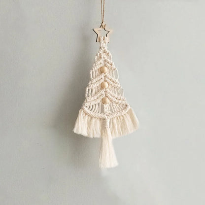 Árbol de Navidad Colgante Tejido  Macramé