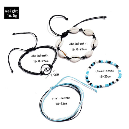 Juego de pulseras de tobillo