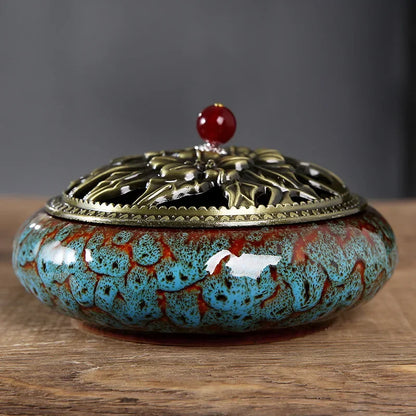 Quemador de incienso de cerámica