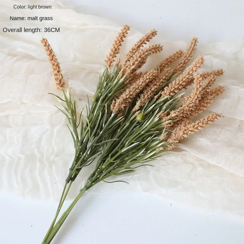 Flor artificial de 36 cm Malta Hierba flores artificiales