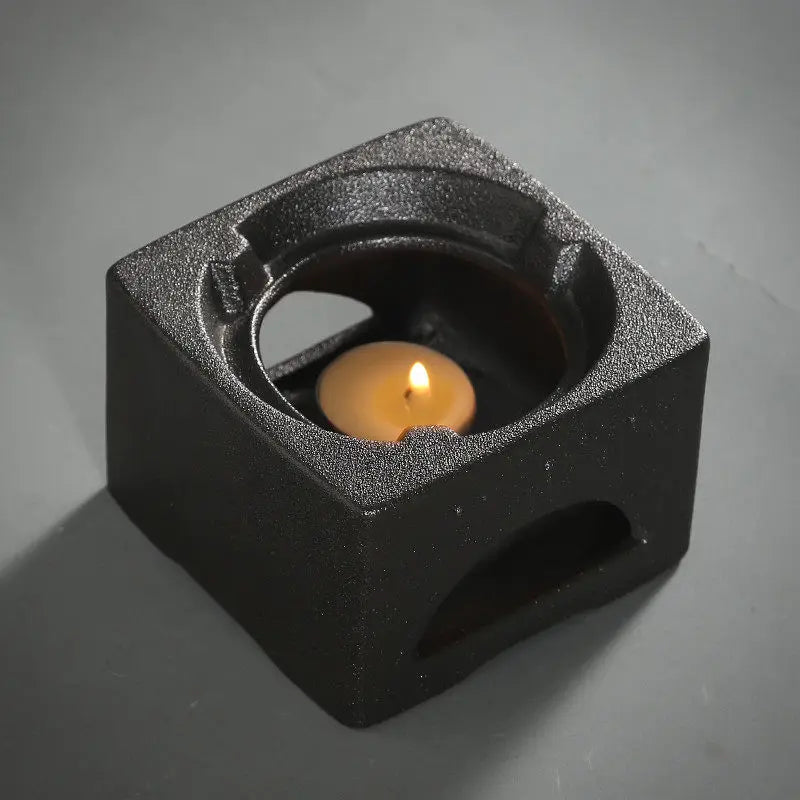 Tetera de cerámica en bruto con mango lateral de estilo japonés y accesorios