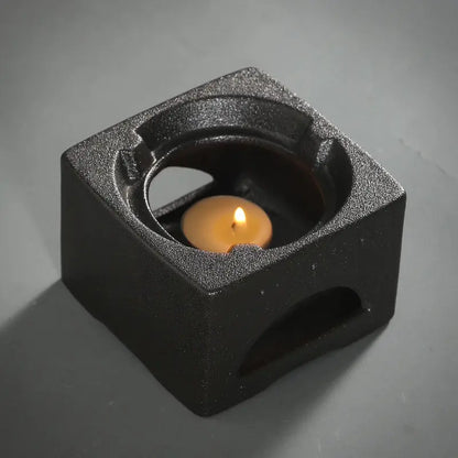 Tetera de cerámica en bruto con mango lateral de estilo japonés y accesorios