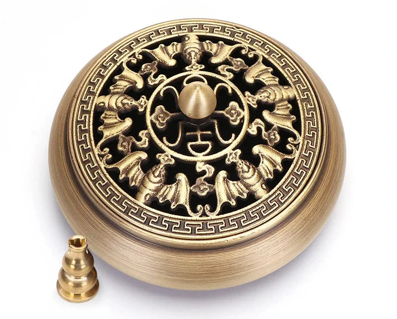 Quemador de incienso de cobre