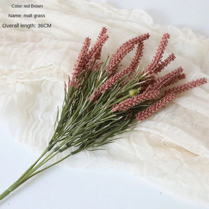 Flor artificial de 36 cm Malta Hierba flores artificiales