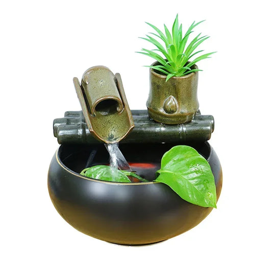 Multifunctional water fountain with relaxing sound 