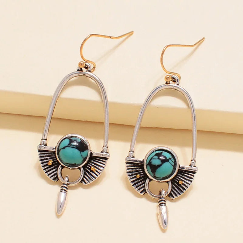 Retro Geometric Earrings