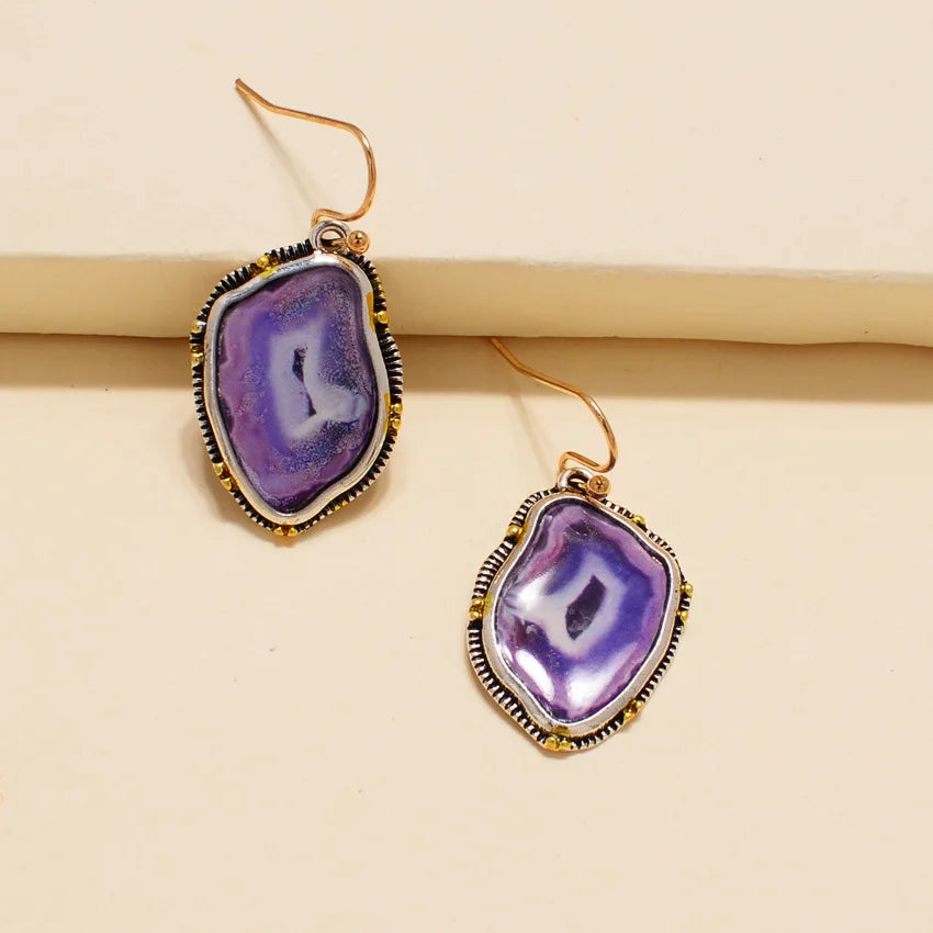 Retro Geometric Earrings