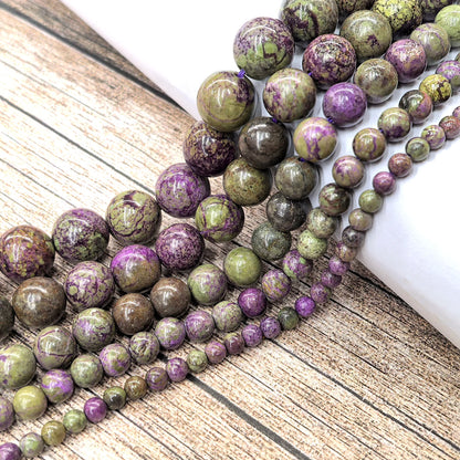 Cuentas redondas pulidas a mano